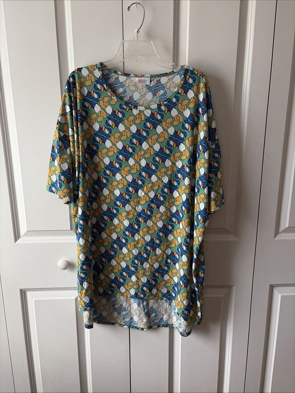 Disney Lularoe IRMA Shirt Donald Duck Women’s Size 2XL